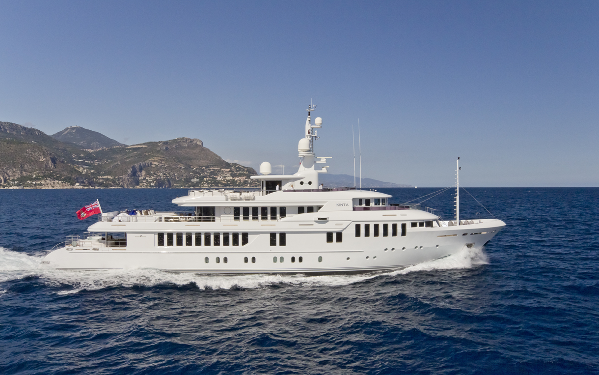 KINTA charter specs and number of guests