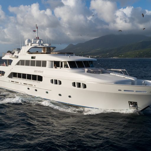 Revive yacht charter interior tour