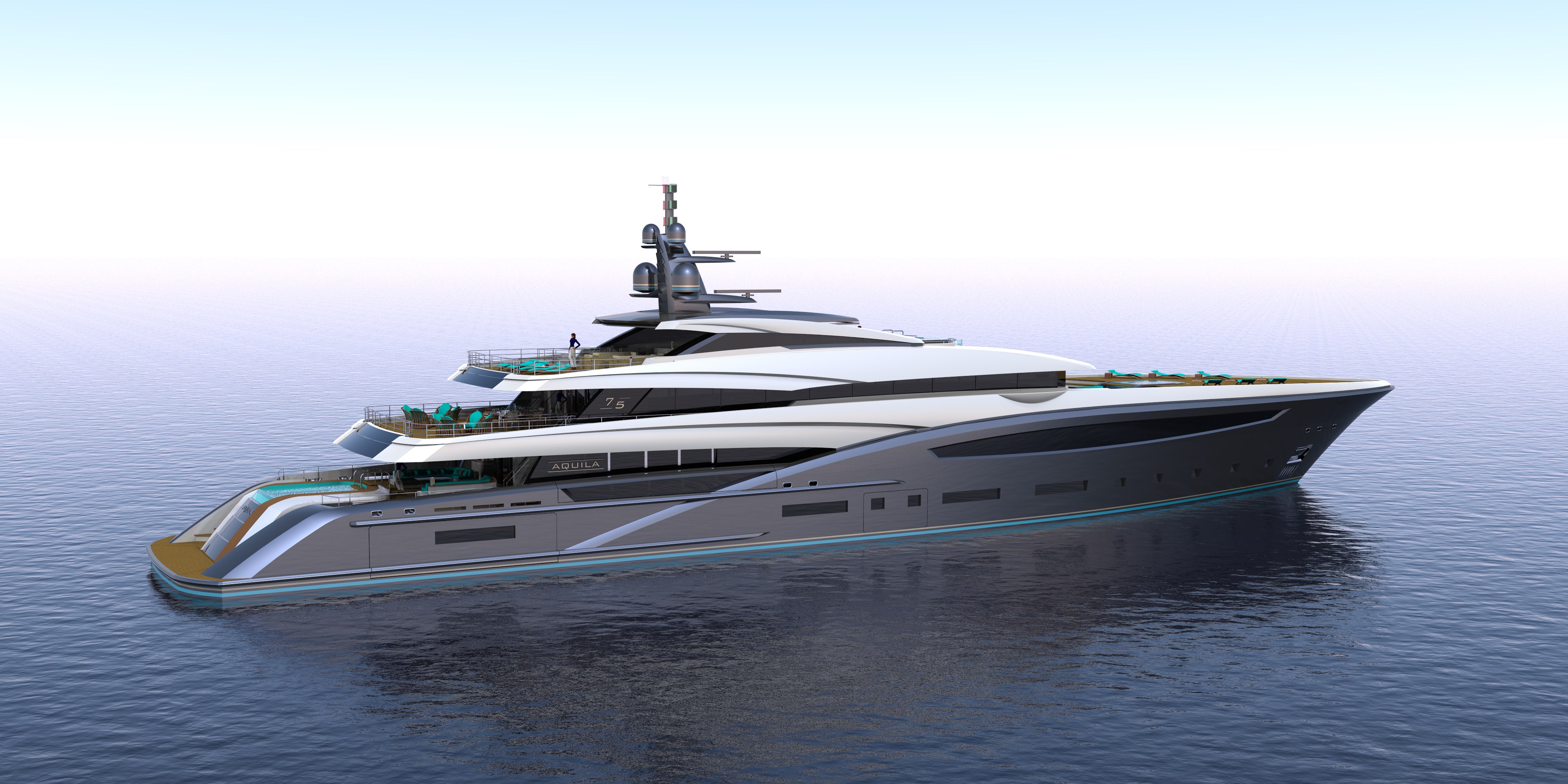 CUSTOM YACHT 75M charter specs and number of guests