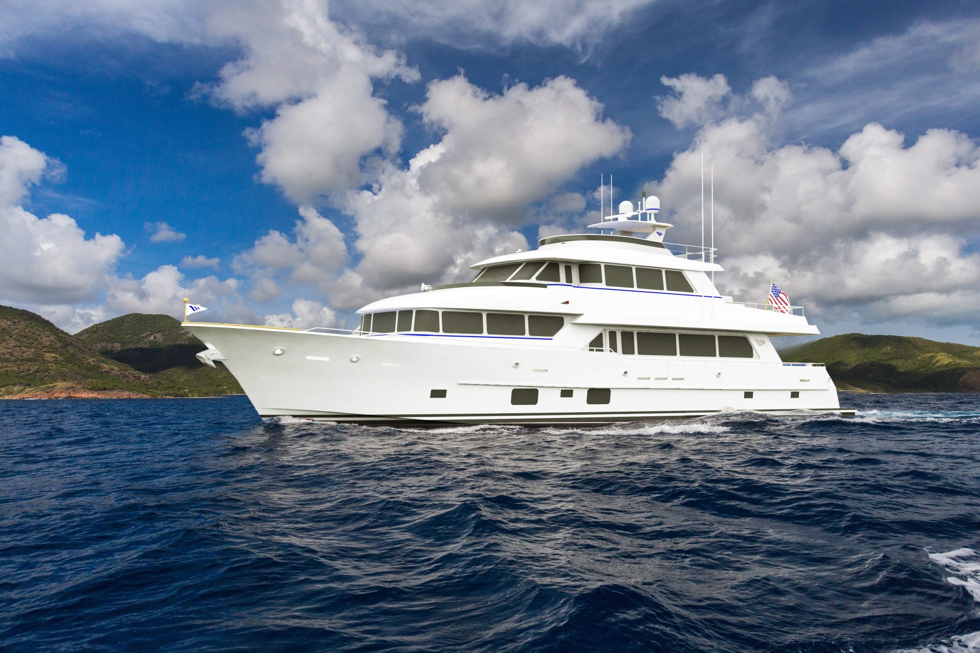tri deck yacht for sale