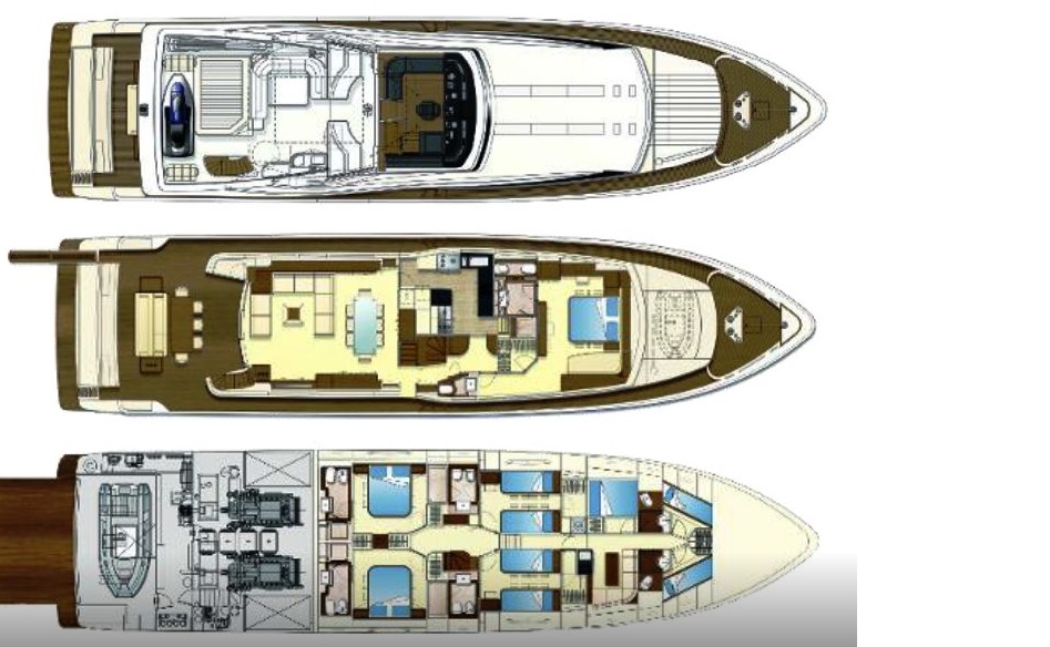 97 Custom Line yacht