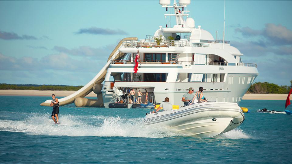 yacht water slide