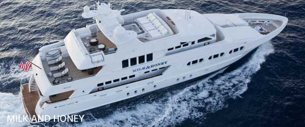 luxury yachts for charter milk and honey yacht
