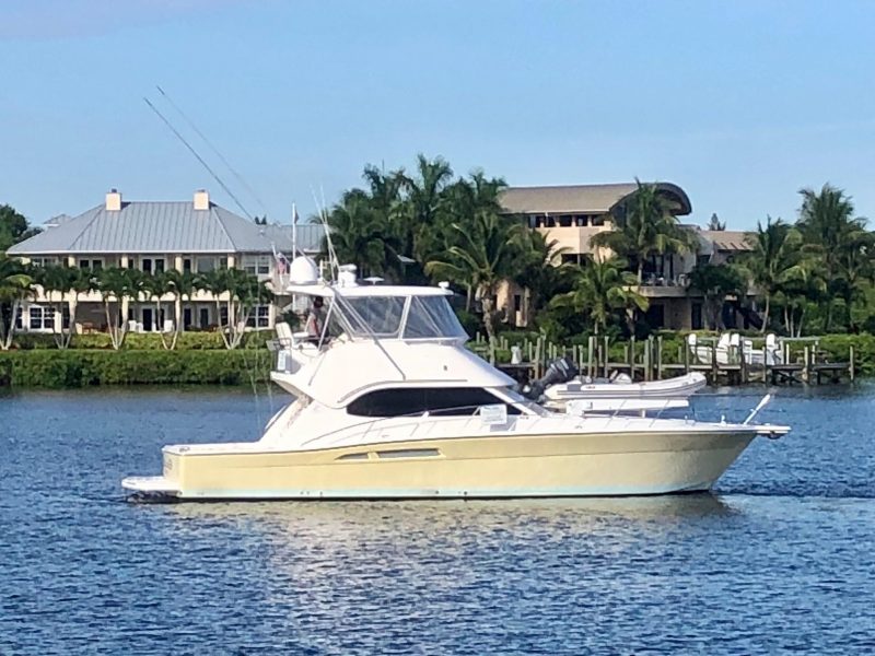 Sanctuary 47-foot Riviera sportfish yacht sold by Merle Wood & Associates