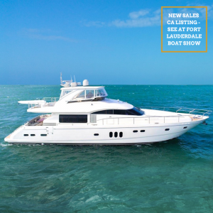 IMPOSSIBLE DREAM 75-foot Viking Princess luxury yacht Fort Lauderdale boat show Merle Wood & Associates