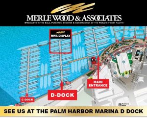 Palm Beach Boat Show map Merle Wood & Associates