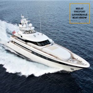 EXCELLENCE 153-foot Feadship luxury superyacht for sale with Merle Wood & Associates at the 2021 Fort Lauderdale International Boat Show