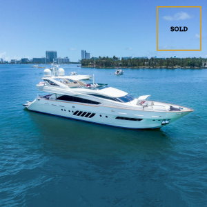 95 Dominator CURFEW yacht sold by Merle Wood & Associates