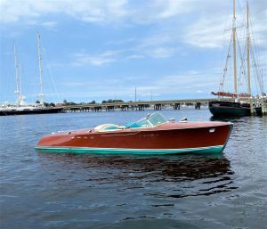 Berkeley Square 26-foot classic Riva yacht for sale with Merle Wood & Associates