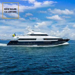 QUANTUM 125' Broward yacht for sale with Merle Wood & Associates